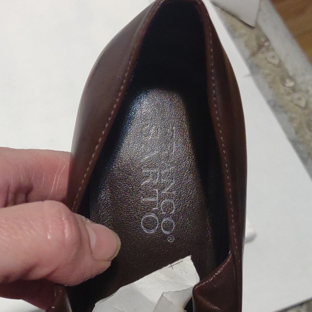 Franco Sarto Dark Brown Leather Heels - Picture 6 of 8
